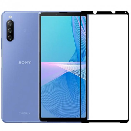 Закаленное стекло 3D для смартфона Sony Xperia 10 IV Черное