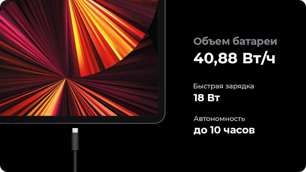 Apple iPad Pro 12.9 (2021) 128Gb Wi-Fi + Cellular Серебристый