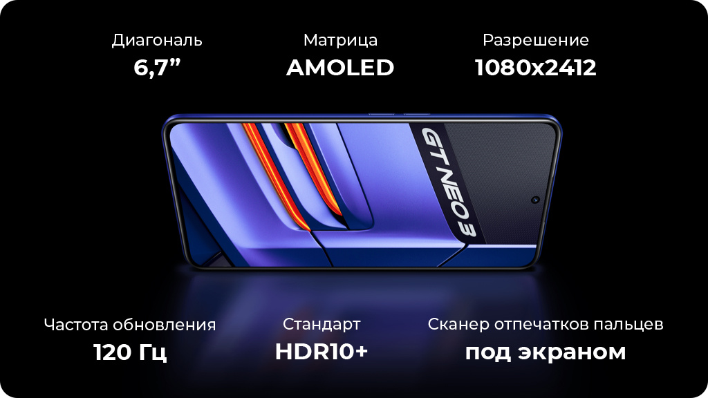 Realme GT Neo3 12/256Gb 150W Global Белый