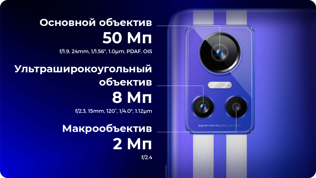 Realme GT Neo3 12/256Gb 150W Global Синий