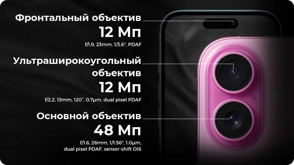 Apple iPhone 16 128 ГБ Black nano SIM + eSIM